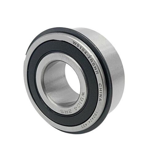 W9104-2RSNR W9104-2RS 19.05X42X17.462 Single Row Deep Groove Ball Bearing with Groove and Snap Ring in Kuwait