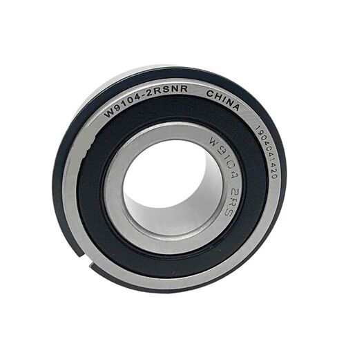 W9104-2RSNR W9104-2RS 19.05X42X17.462 Single Row Deep Groove Ball Bearing with Groove and Snap Ring in Kuwait