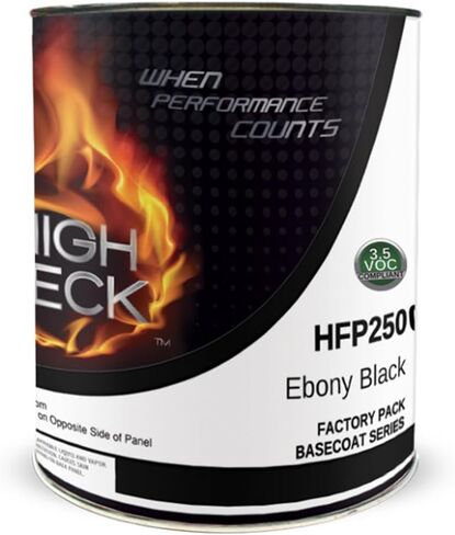 High Teck Products HFP250C-1 Series HFP Low VOC Urethane Basecoat, 1 gal, Black, 6.8 lb/gal VOC in Kuwait