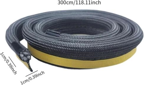 Flat Gasket Tape,Flat Door Glass Gasket,High Performance,Fireplace Tape Seal, 300cmx1cmx1cm in Kuwait