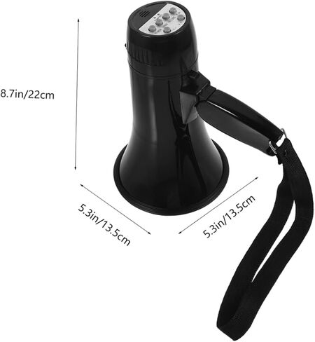 Kisangel Portable Bullhorn Megaphone with Recording Lightweight Cheer Megaphone for Sports Games Rallies and Emergency Announcements for Cheerleaders and Fans in Kuwait
