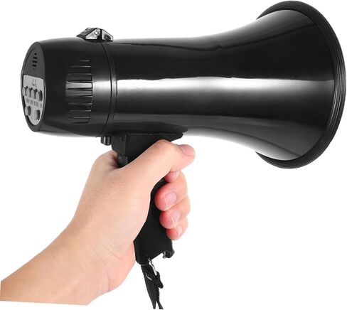 Kisangel Portable Bullhorn Megaphone with Recording Lightweight Cheer Megaphone for Sports Games Rallies and Emergency Announcements for Cheerleaders and Fans in Kuwait