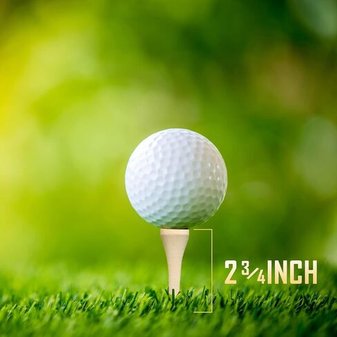 250/130/100 Pack of 2-3/4 or 3-1/4 Inches Professional Bamboo Golf Tees - Stronger Than Wooden Golf Tees Biodegradable & Less Friction in Saudi Arabia