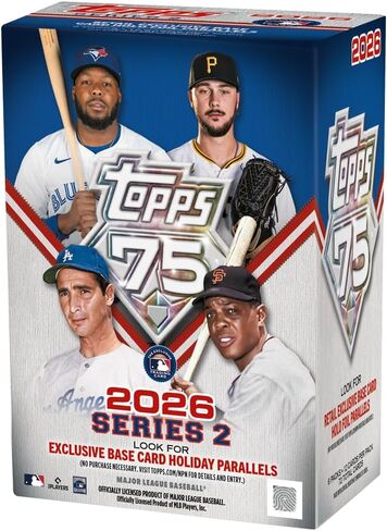 2026 Topps Series 2 Baseball Blaster Trading Card Box (3 Holiday Base Card Variations Per Box) in Kuwait