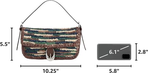 STAUD Women's Harlow Raffia Shoulder Bag in Saudi Arabia