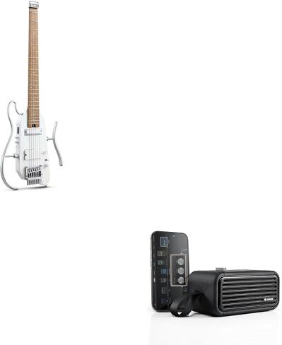 طقم جيتار كهربائي Donner HUSH X PRO وDonner Go 25W Mini Electric Guitar Amp in Kuwait
