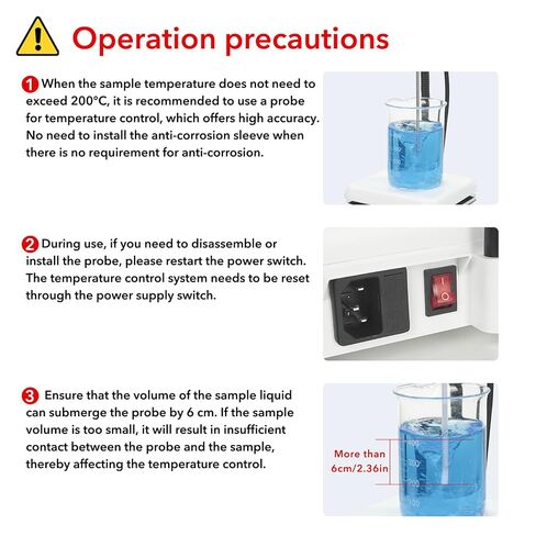 Digital Hot Plate Magnetic Stirrer 6.1 inch Max 5L Max Temp.430℃ 100-2000RPM Ceramic Coated Magnetic Mixer with 4 Stir Bars&Temp Probe Sensor（Anti-Corrosion casing）,Support Stand Included in Kuwait