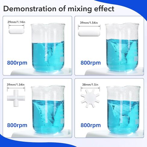 Digital Hot Plate Magnetic Stirrer 6.1 inch Max 5L Max Temp.430℃ 100-2000RPM Ceramic Coated Magnetic Mixer with 4 Stir Bars&Temp Probe Sensor（Anti-Corrosion casing）,Support Stand Included in Kuwait