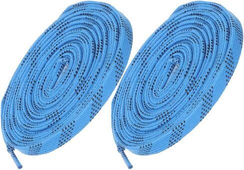 YARNOW 2 Pairs Polyester Ice Hockey Skate Laces 244cm Wear-resistant Flat Sports Shoelaces for Professional Hockey and Roller Skates in Kuwait
