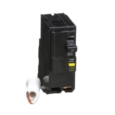 Square D Qwik-Gard QO220GFI Ground-Fault Circuit Breaker, 120/240 VAC, 20 A, 10 kA Interrupt, 2 Poles in Kuwait