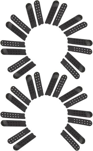 INOOMP 16pcs Snapback Strap Replacement Kit for Baseball Hats, Plastic Hat Back Buckle with 14 Holes Double Row Design, DIY Friendly and Wide Compatibility for Cap Repair and Creative in Kuwait