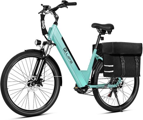 Qlife Cityone 2.0 Electric Bike for Adults,Up to 65Miles,20+MPH,1200W Peak Motor 26" Ebike,499WH Certified Battery Electric Commuter Bicycle with Front Suspension & 7-Speed Ebikes in Saudi Arabia