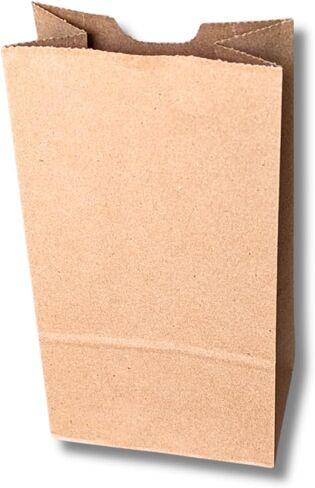 Heavy-Duty Paper Bags, 2 Lb Capacity, Natural Kraft Hardware Bags, 4.1"x 2.5"x 7.9" (250 Count) in Saudi Arabia