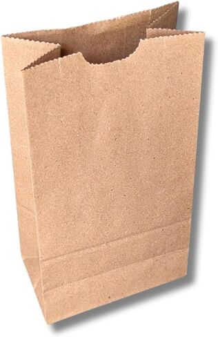 Heavy-Duty Paper Bags, 2 Lb Capacity, Natural Kraft Hardware Bags, 4.1"x 2.5"x 7.9" (250 Count) in Saudi Arabia