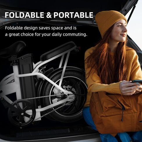 WINDHORSE 16"/ 20" Folding Electric Bike for Adults, 630W/ 983W Peak Electric Bicycle, 20MPH, 20-35/40-70 Miles Range, 288Wh/ 748.8Wh Removable Battery, UL Certified Commuter Ebike in Saudi Arabia