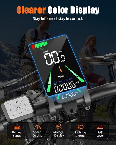 AZHAR Foldable Electric Bike for Adults, 2000W Peak Motor, Up to 28MPH 65 Miles Range, 48V 20Ah Removable Battery, 20 Inches Fat Tires Ebike, Full Suspension, 7-Speed Gear, Portable Commuter Bicycle in Saudi Arabia