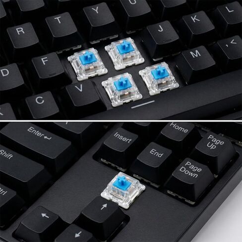 30Pcs Keyboard Clicker Fidget Toys, Blue 3Pin Keyboard Switches, Pre-Lubricated Clicky Key Switche, Dustproof Accurate Typing Tactile Feel Replacement for DIY Mechanical Gaming Keyboard 3D Prints in Saudi Arabia
