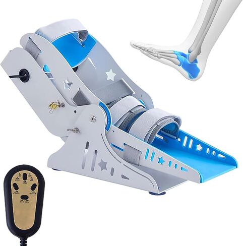 Electric Ankle Rehabilitation Trainer with Remote Control - Adjustable 9-Speed Joint Exerciser for Full Range Motion, Strength & Flexibility Recovery Foot Rehab Machine Post-Surgery in Kuwait