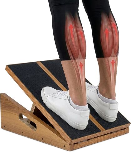 Slant Board for Exercise - 500 lb Weight Capacity, Calf Stretch Board, Stretch & Mobility Board for Physical Therapy Anti Slip Design with 5 Angle Adjustable Incline Board for Knee Ankle Pain Relief in Saudi Arabia