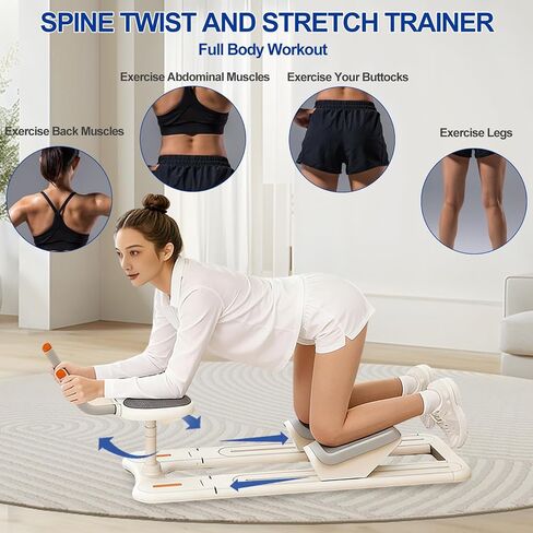 Spine Twist and Stretch Trainer, Full Body Crawling Training Machine, Back Stretcher Machine Adjustable for Spinal Decompression Leg Stretching and Core Training in Saudi Arabia
