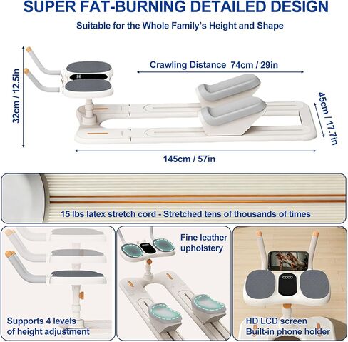 Spine Twist and Stretch Trainer, Full Body Crawling Training Machine, Back Stretcher Machine Adjustable for Spinal Decompression Leg Stretching and Core Training in Saudi Arabia