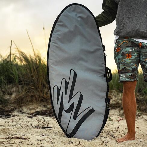 Wave Zone Skimboard Bag, Padded Canvas with 3/4 Zipper, Shoulder Strap, USA Made in Kuwait