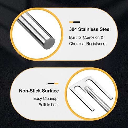 Anchor Stirring Rod, 304 Stainless Steel Lab Stirrer Paddle, Overhead Mixer Attachment for Lab Liquid Mixing in Saudi Arabia