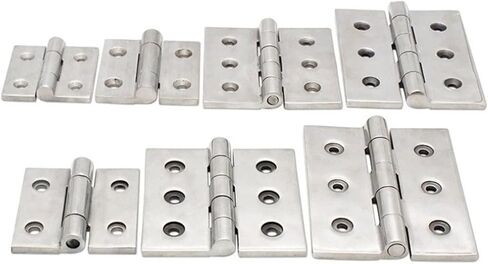 304 Stainless Steel Hinge Flat Opening HT064 Heavy-Duty Thickening 1Pcs(HT064-4T-304) in Kuwait