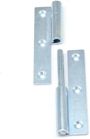 Detachable Hinge with Left and Right Sides Up Down 180 Degree Flat Blue Zinc Plating 1Pcs(HT3120 Right) in Kuwait
