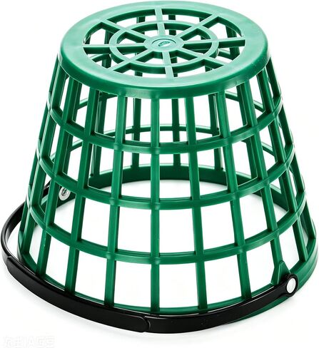 2PCS Green Plastic Golf Ball Basket and Bucket with Handle, 7.7×6.1 Inches Golf Ball Storage, Fits 40–50 Golf Balls in Kuwait