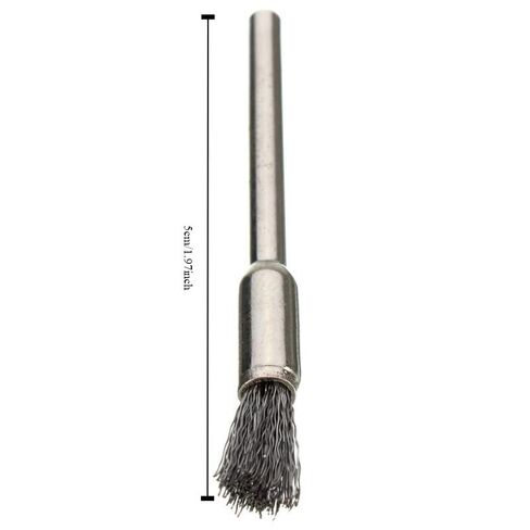 10 Pcs Wheel Wire Pen Brush Steel Cup Brush Rotary Tool Polishing Set Accessories Kit for Cleaning Grinding Polished in Kuwait