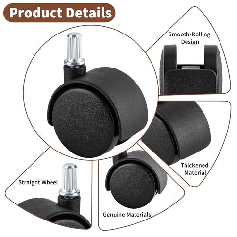 Swivel Caster Wheels, Compatible with Sterilite 3 Drawr Cart, 4-Pack Replacement Rollers Offer Long-Lasting Durability, Swivel Casters Holds Heavy Loads, Simple Setup, Smooth Rolling Action in Kuwait