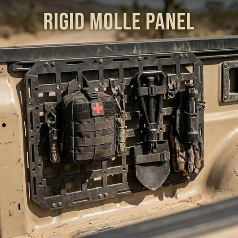 Rigid MOLLE Panel Wall Mount Organizer, ABS, 15.7x11 Inch, Modular Storage Rack for Truck Bed, Garage, Trailer, Off-Road Tailgate & RV (2 Pack) in Kuwait