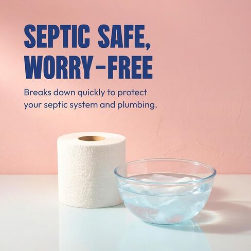 Toilet Paper Bulk 2-Ply White, 96 Individually Wrapped Rolls, 400 Sheets per Roll (38,400 Total Sheets), 100% Recycled Commercial Bath Tissue, Septic Safe Standard Roll for Office and Home in Kuwait