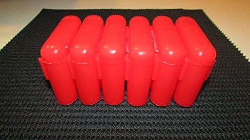 4 New 1 Dram Glass Vials and Vial Case Holder Interlocking Nesting Green in Kuwait