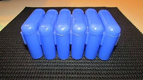 4 New 1 Dram Glass Vials and Vial Case Holder Interlocking Nesting Green in Kuwait