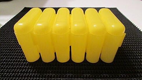 4 New 1 Dram Glass Vials and Vial Case Holder Interlocking Nesting Green in Kuwait