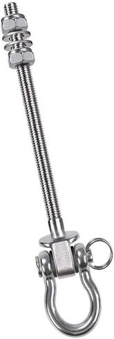 Stainless Steel Heavy Swing Hook Bolt for Power Rack Sandbag Yoga and Hanging Chair 304 Metal Screw Anchor(180mm) in Kuwait