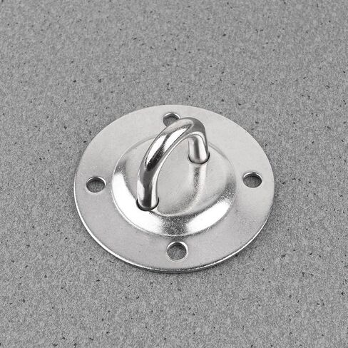Holibanna Stainless Steel Hook Anchor Plate with Screws for Heavy Duty Screw Fixing, Sturdy Hammock Hook Suitable for Indoor and Outdoor Chairs in Kuwait