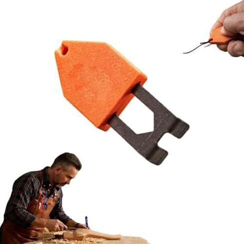 Rope Anchor Hook, Portable Chalk Line Anchoring Tool with One Handed Fixing Steel Pin for Woodworking Drywall Rope Management in Kuwait