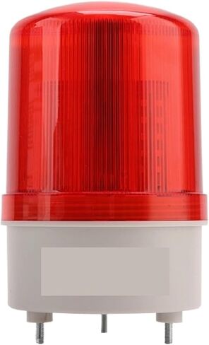 LED Signal Tower Light with Buzzer Multi-Layer Industrial Alarm Beacon Warning Lamp 12V 24V 220V Rotation(Red-AC220V) in Kuwait