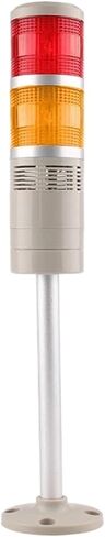 LGP-205 2 طبقات صفارة برج صناعي إشارة تحذير كومة ضوء LGP-505 LED أحمر أخضر أصفر مصباح مؤشر IP30 للآلة (أحمر + أصفر + أزرق، تيار مستمر 24 فولت) in Kuwait