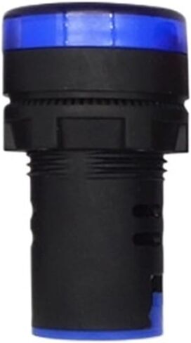 1pc Indicator Signal Lamp Light Waterproof 22mm AC/DC 12V 24V 110V 220V 380V Red Green Yellow Blue White LED 20mA(White,110 V) in Kuwait