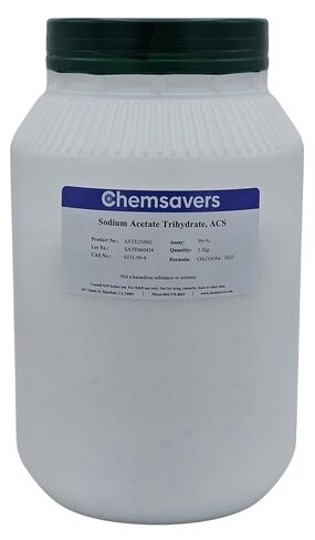 Sodium Acetate Trihydrate, ACS, 99+%, 2.5kg in Kuwait