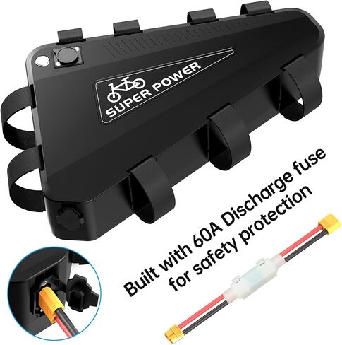 بطارية Ebike 72V 20Ah مع 60A BMS لـ 20000W 3000W 25000W مجموعة تحويل الدراجة الكهربائية - ترقية بطارية مثلث Ebike بطارية ليثيوم أيون (LG / خلايا) / شاحن متضمن in Kuwait