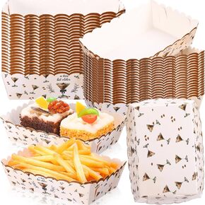 Blushtier 60 Pack Espresso Martini Decoration a Tini Bit Older Birthday Paper Food Trays Espresso Martini Plates Boats Snack Serving Trays for French Fries Nachos Hot Dog Taco Popcorn in Kuwait