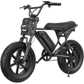 MACFOX M16 Electric Bike for Teens, Street-Legal & UL Certified Ebike for School Commuting, 16" x4.0 Fat Tire Safe Urban Cruiser with Speed Limits, Trendy Campus Commuter Bicycle in Saudi Arabia