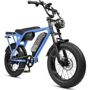 ESKUTE V300 دراجة ترابية كهربائية للبالغين والمراهقين، محرك 20+ ميل في الساعة 1500 وات، بطارية قابلة للإزالة 48 فولت 20.8 أمبير/41.6 أمبير، دراجة كهربائية بإطار عريض مقاس 20 بوصة للتنقل على طريق المدينة والشاطئ وركوب الدراجات على الجليد، دراجات ذات 7 سرعا in Kuwait