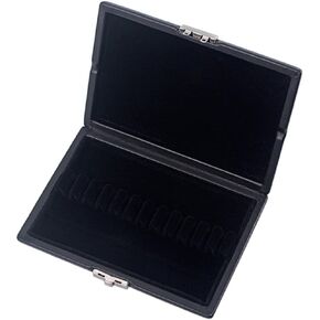KALLORY Oboe Reed Wooden Box with Pu Leather Cover for 12pcs Oboe Reeds, Lightweight and Easy to Carry Storage Case Holder with Slot Design and Breathable Holes for Wind Instrument in Saudi Arabia