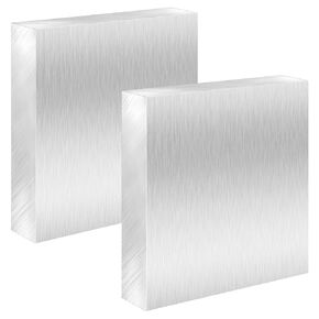 4PCS Square Aluminum Flat Bar, 1x4x4 Inch Aluminum Block, 6061 Aluminum Bar Stock, General Purpose Plate, 25MM Thickness T6 Solid New Mill Stock in Kuwait